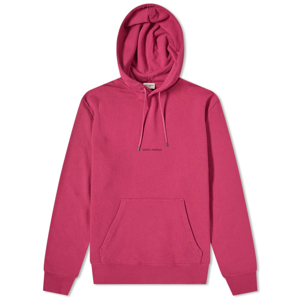 Sweatshirt Saint Laurent Archive Logo Hoody Lyserød | 666166YBQZ2-6841, 0