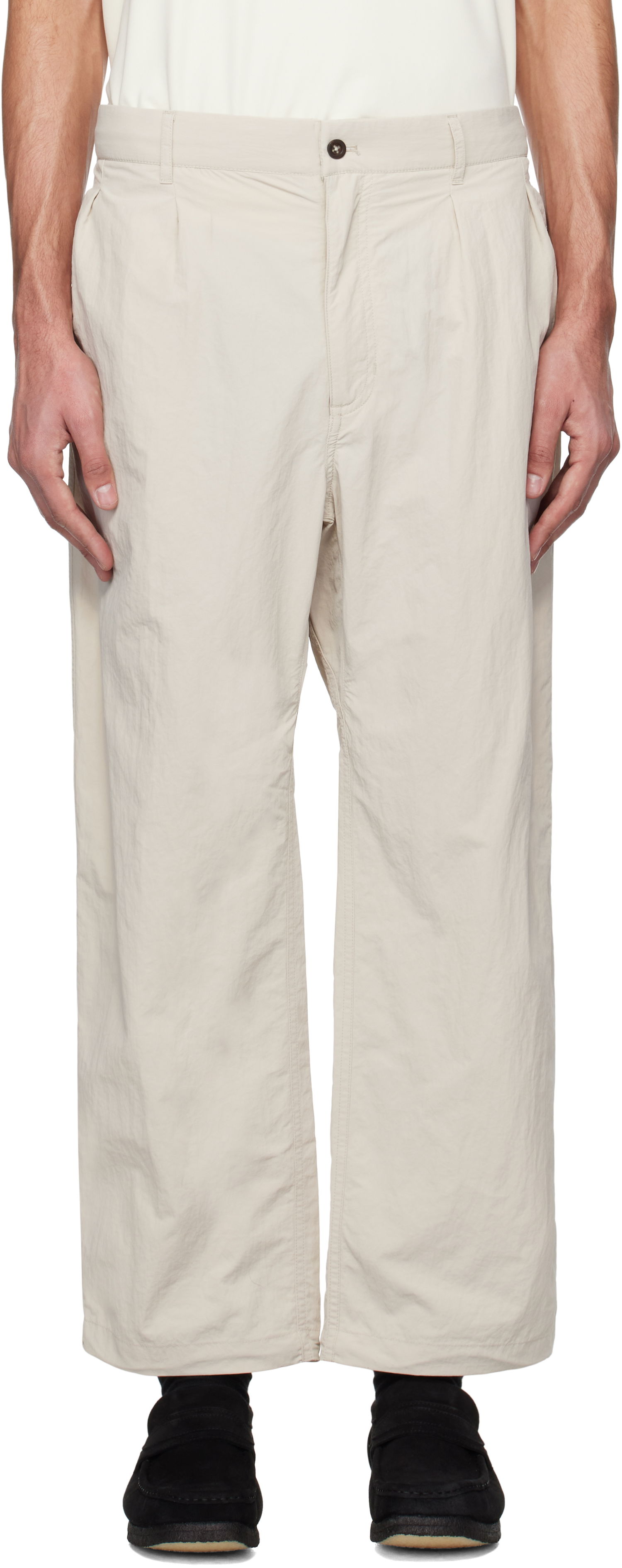 Bukser NANAMICA nanamica Deck Trousers Beige | S25SC003U, 0