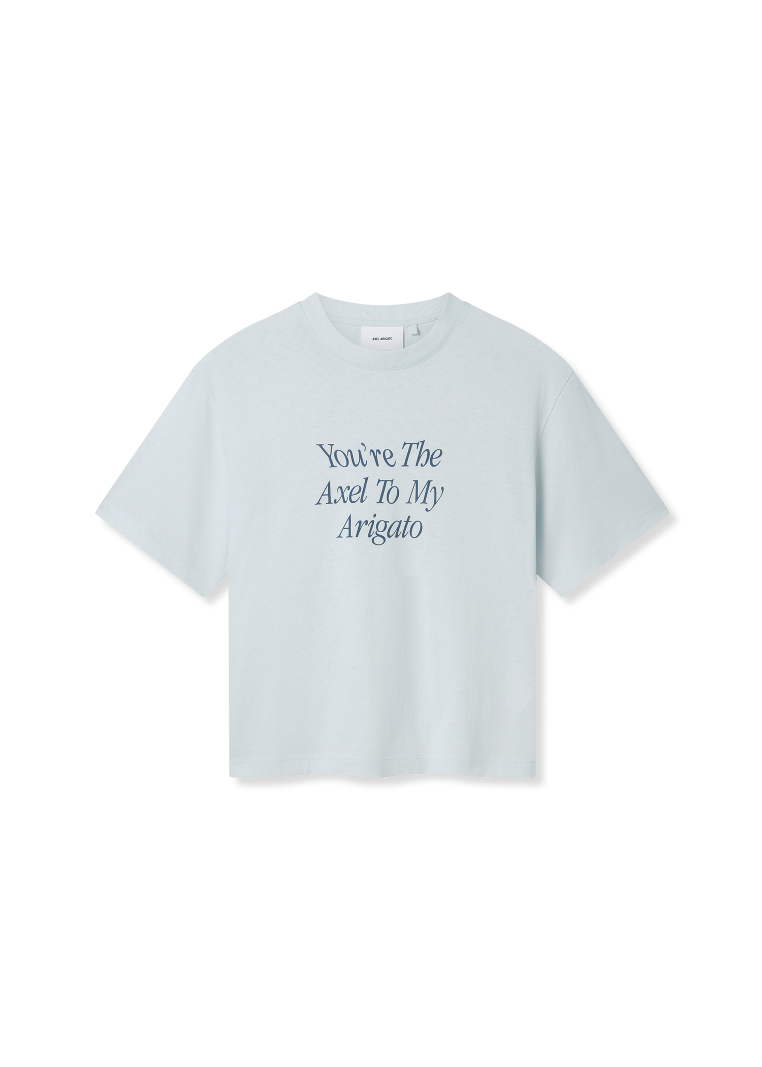 Crop top AXEL ARIGATO Printed Cropped T-Shirt Blå | A3010001, 1