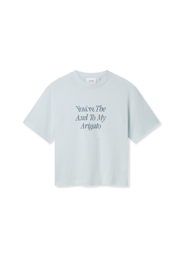 Crop top AXEL ARIGATO Printed Cropped T-Shirt Blå | A3010001, 1