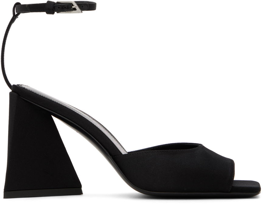 Tøj The Attico Attico Piper Heeled Sandals Sort | 231WS599 V015, 0