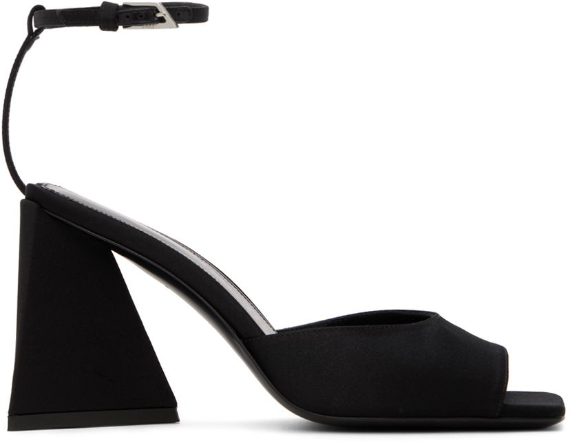 Tøj The Attico Attico Piper Heeled Sandals Sort | 231WS599 V015