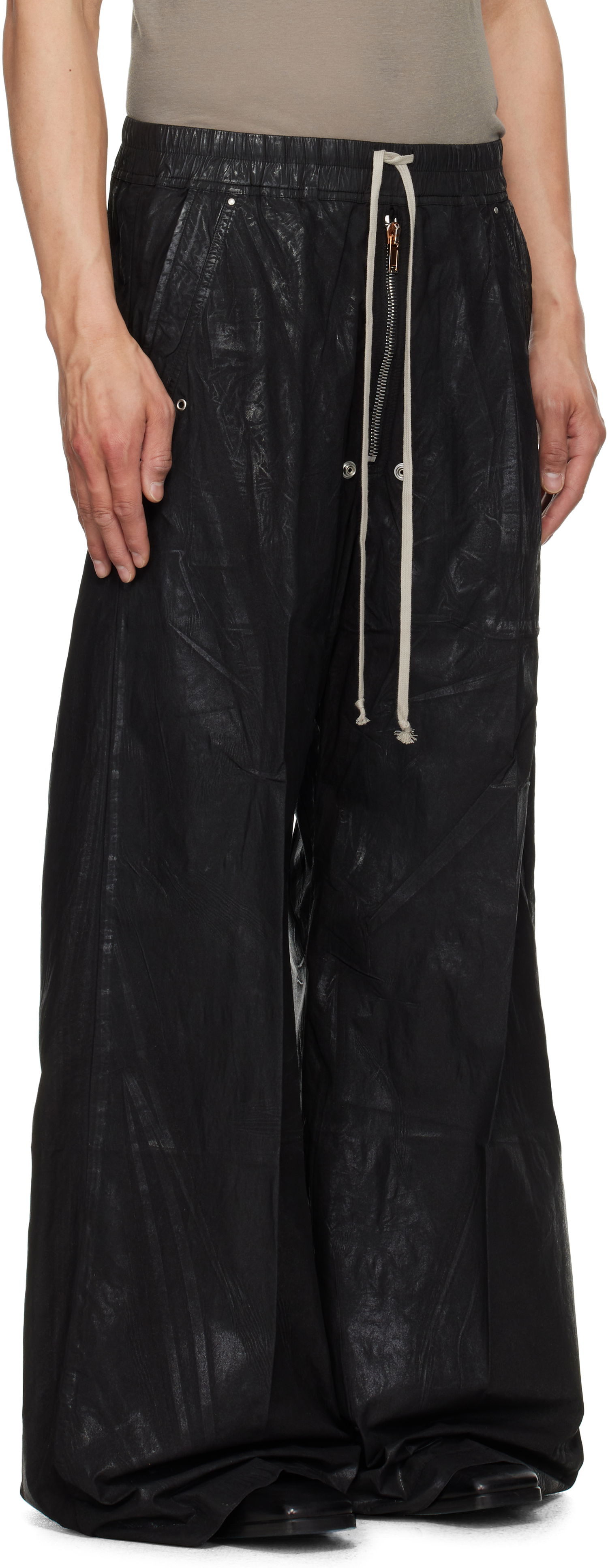 Bukser Rick Owens Rick Owens DRKSHDW Hollywood Geth Belas Trousers Sort | DU01E3378 PF, 1