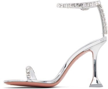 Kjole Amina Muaddi Amina Muaddi Gigi 95 Heeled Sandals Metalisk | GIGI SANDAL 95, 2