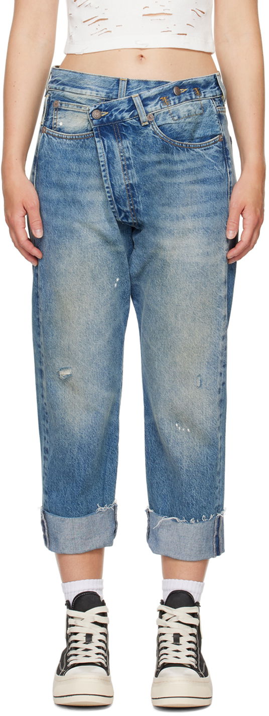 Jeans R13 R13 Crossover Jeans Blå | R13W2048-735