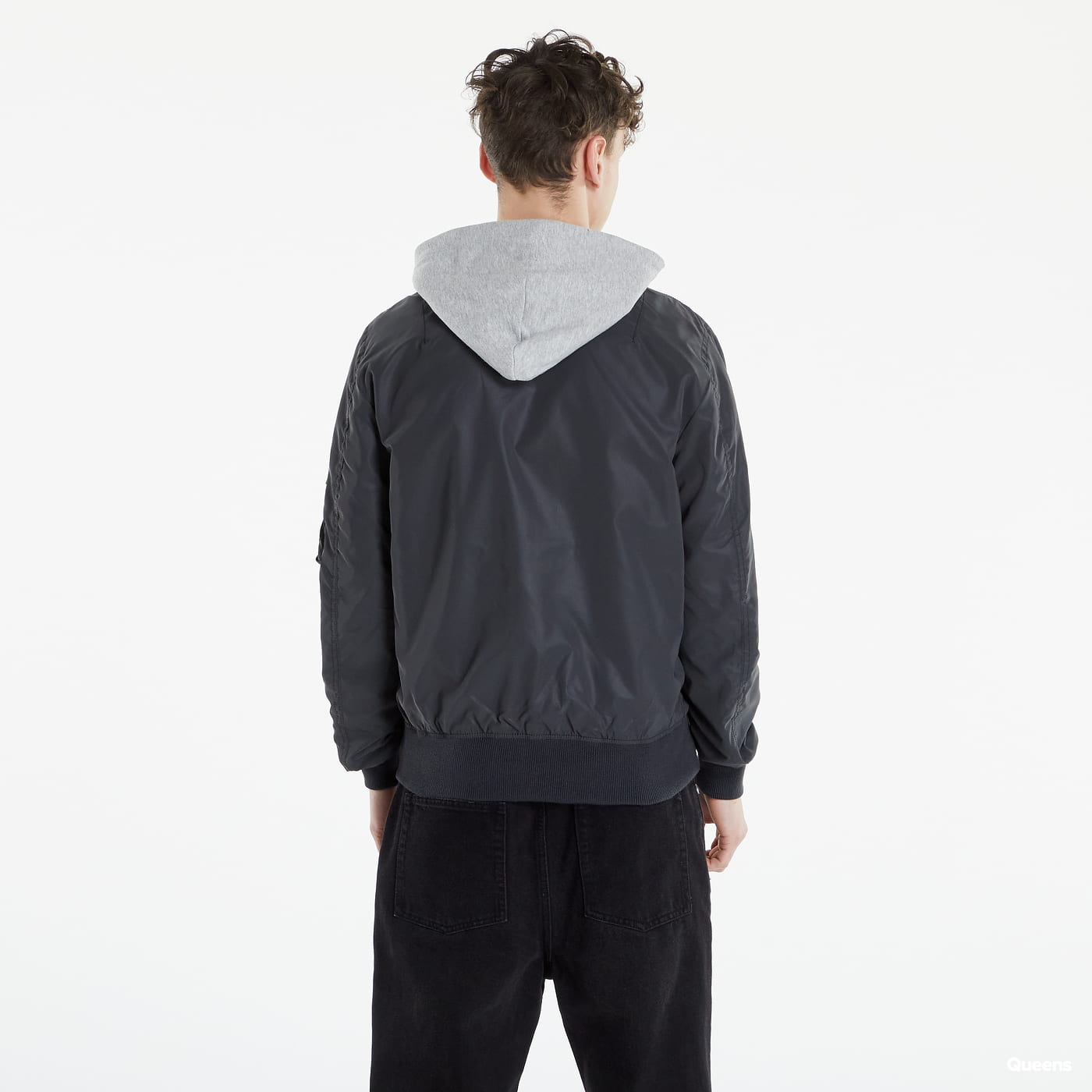 Bomberjakke Alpha Industries Bomber HOOD REFLECTIVE Grå | 116107/03, 1