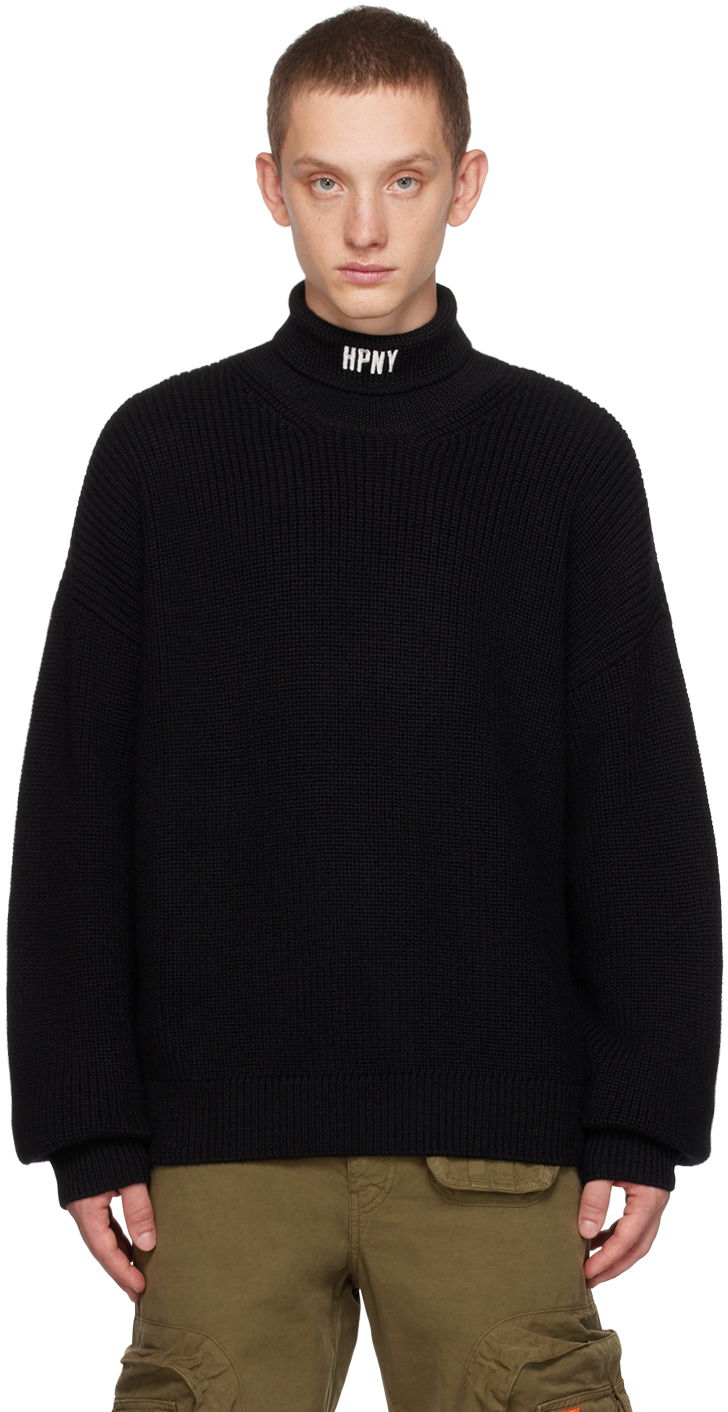 Sweater HERON PRESTON 'HPNY' Turtleneck Sort | HMHA006F23KNI0011001, 0