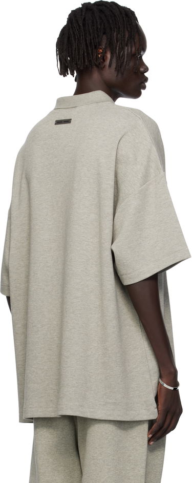 Polo skjorte Fear of God ESSENTIALS 90s Fit Piqué Short Sleeve Polo Grå | 125SP254405F, 2