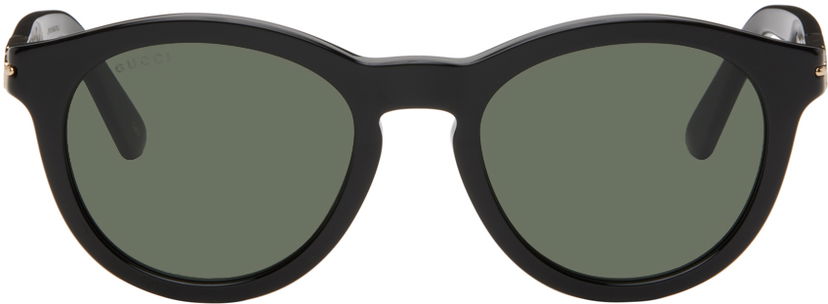 Solbriller Gucci Gucci Black Round Sunglasses Sort | GG1501S-001