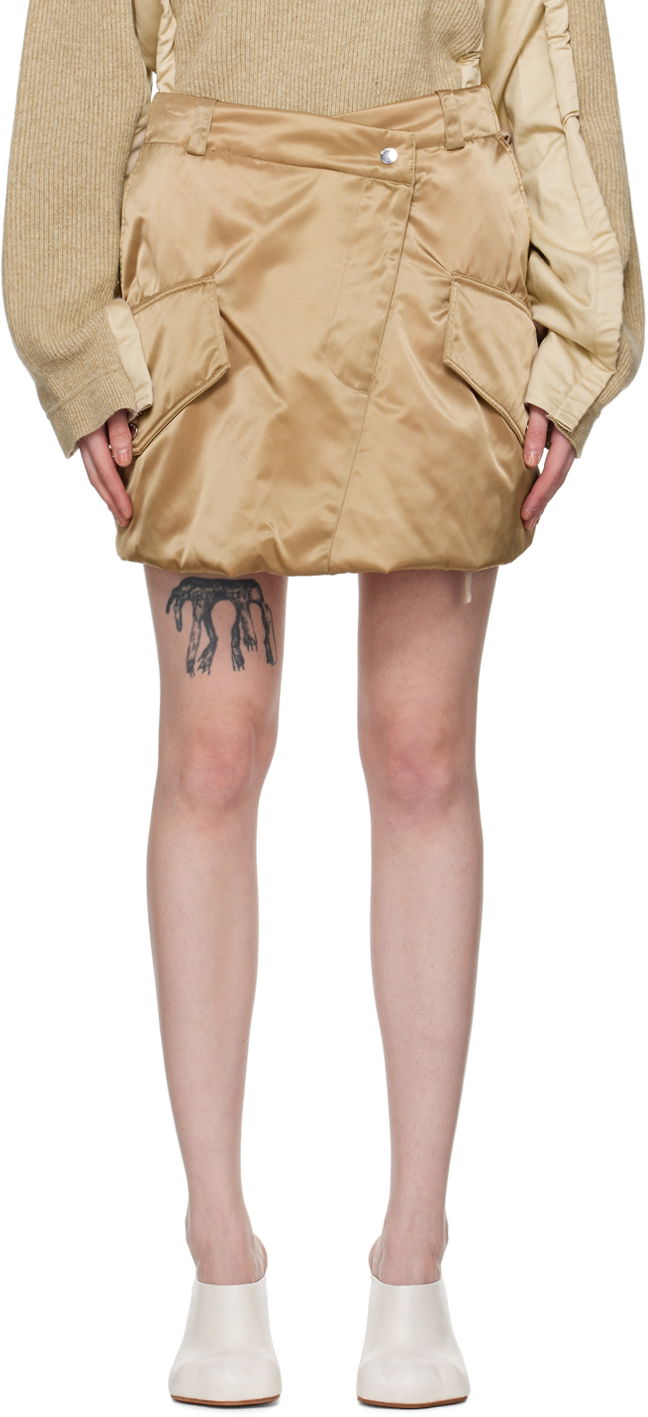 Nederdel JW Anderson JW Anderson Padded Miniskirt Beige | SK0170-PG1535, 0