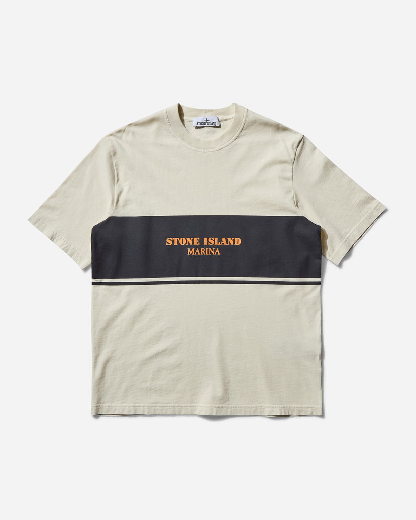 T-shirt Stone Island Stone Island Marina Combed Organic Cotton Jersey T-Shirt Beige | K1S15-2100024-S00X9 V0093