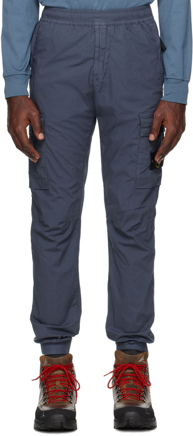 Cargo bukser Stone Island Regular-Fit Cargo Pants Blå | 801531303, 0