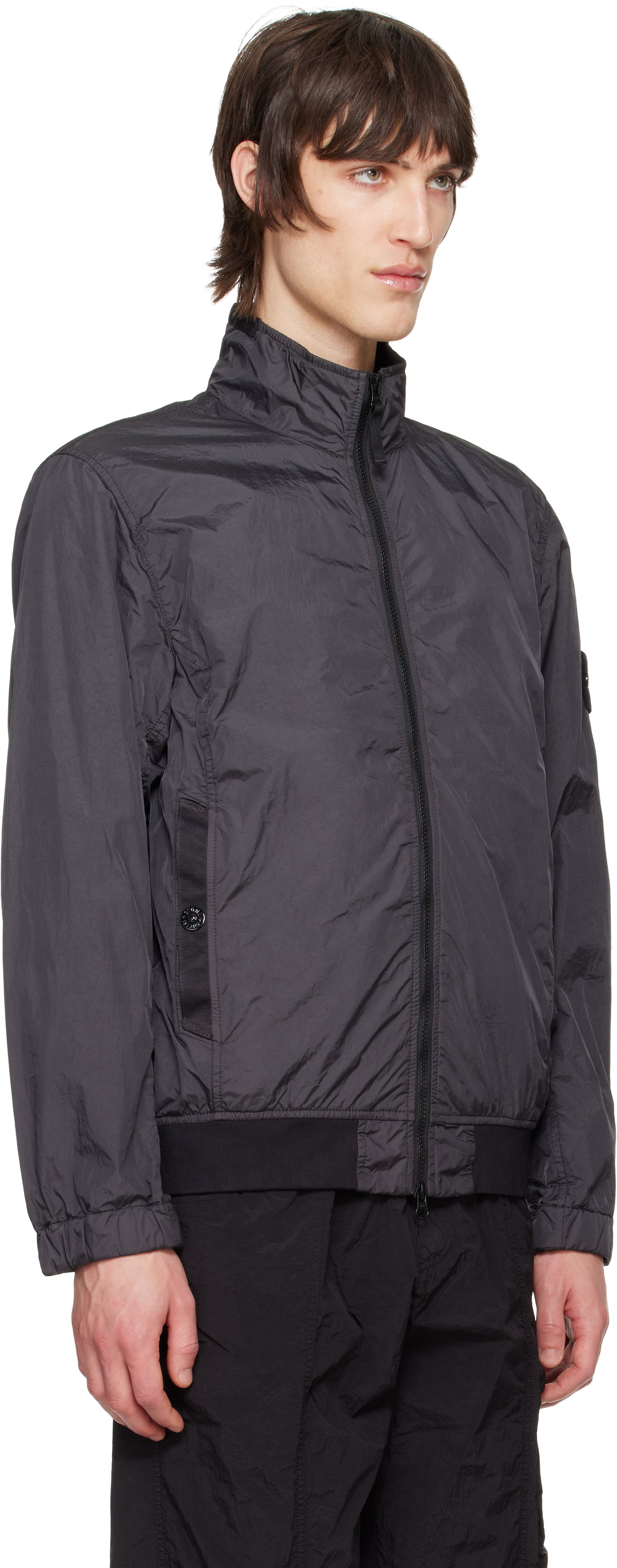 Bomberjakke Stone Island Stone Island Crinkle Reps R-NY Jacket Grå | K1S15 4100037 S0A23, 1