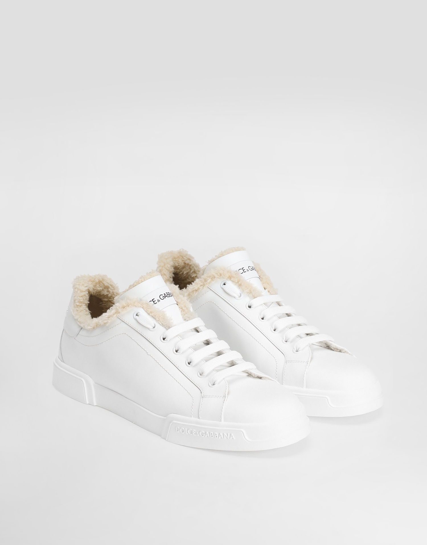 Sneakers og sko Dolce & Gabbana Portofino Light Calfskin Hvid | CS2373AQ0768W068, 1