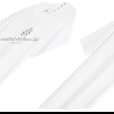 T-shirt Sporty & Rich Sporty & Rich H&W Crest T-Shirt, Size Large Hvid | TO043620241WH01, 0