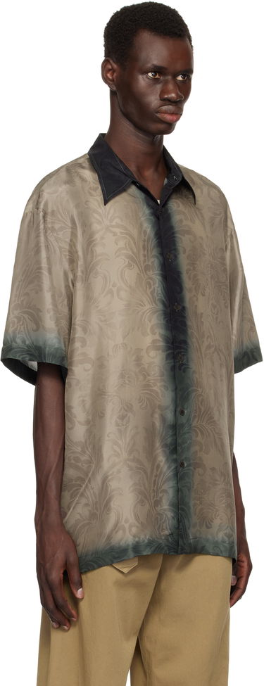 Skjorte Dries Van Noten Dries Van Noten Silk Dip Dye Shirt Orange | 251-020700-1201, 4
