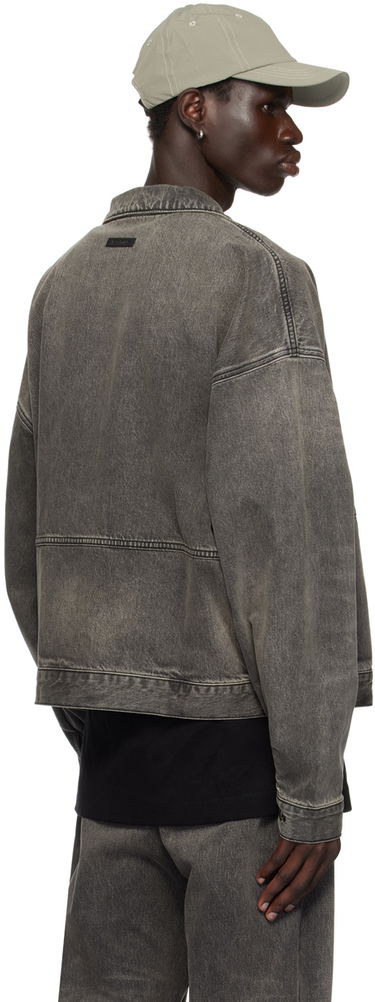 Jakke Fear of God Essentials Denim Trucker Jacket Grå | 202BT244270F, 2