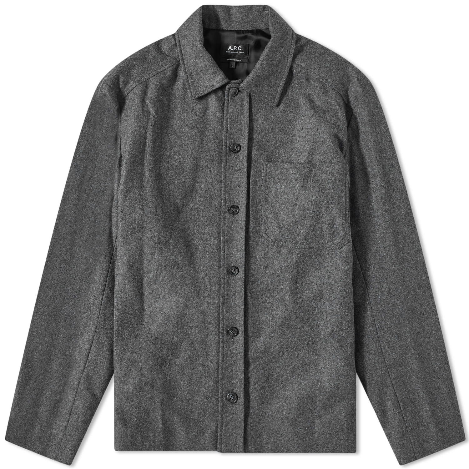 Skjorte A.P.C. Jasper Wool Overshirt Grå | WOAPN-H02871-PLC, 0