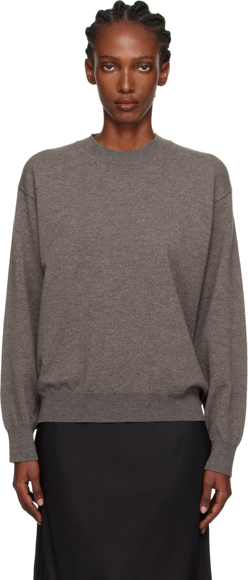 Sweater Róhe Róhe Crew-Neck Sweater Grå | 416-23-318
