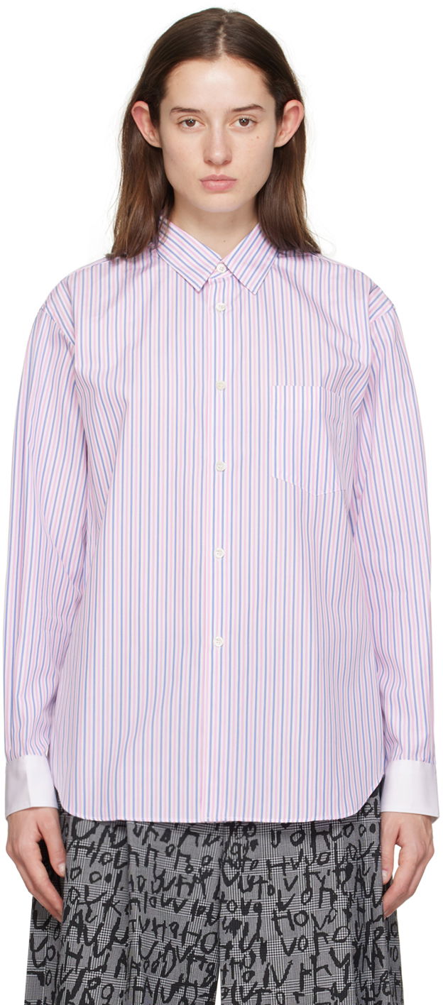 Skjorte Comme des Garçons Paneled Shirt Lilla | FZ-B088-051, 0