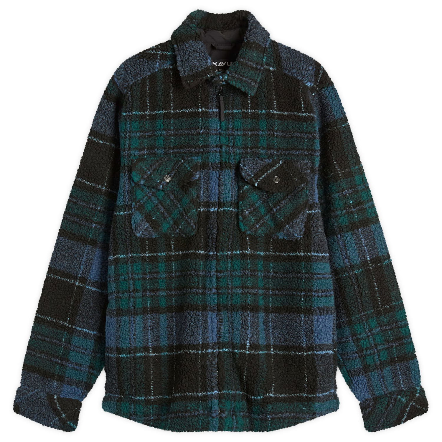 Jakke KAVU McCord Creek Fleece Overshirt Blå | 5260-2735, 0