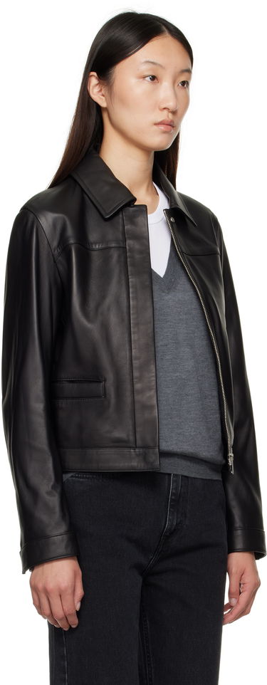 Jakke Loulou de Saison Loulou de Saison Ascot Leather Jacket Brun | ASCOT, 4