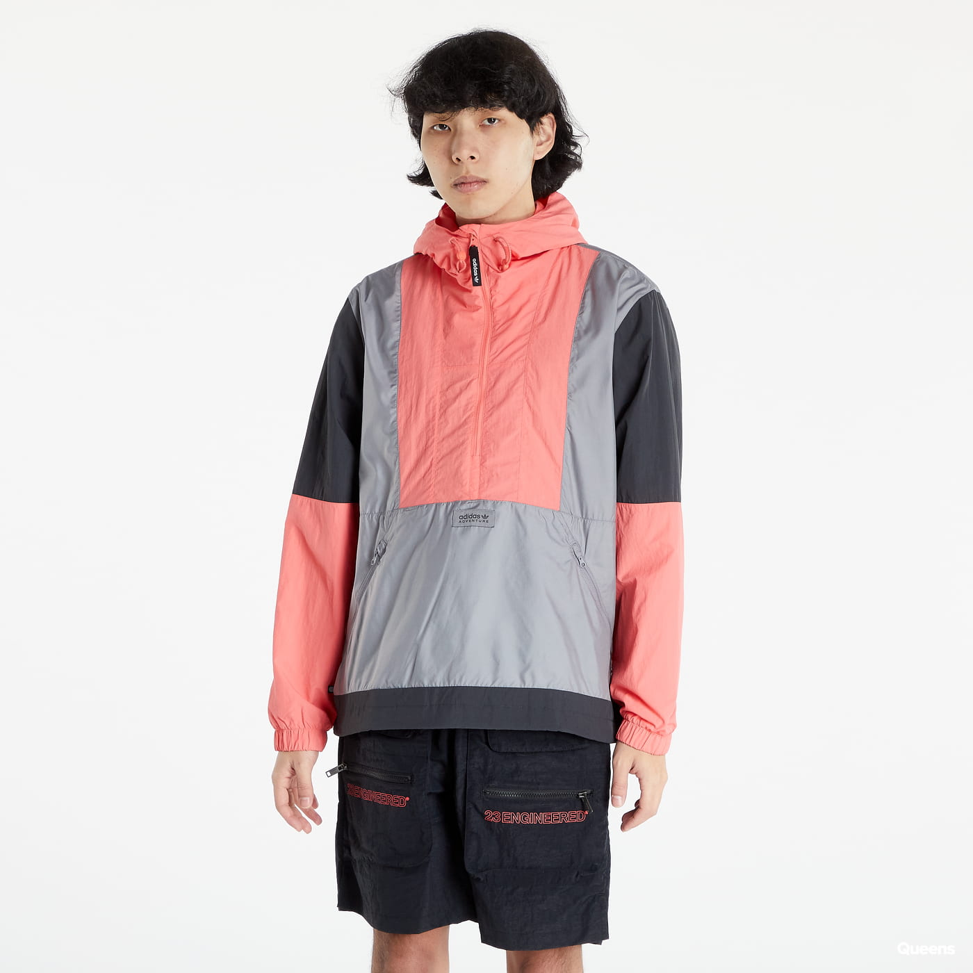 Vindjakke adidas Originals Adventure Blocked Windbreaker Grå | HF4778, 0