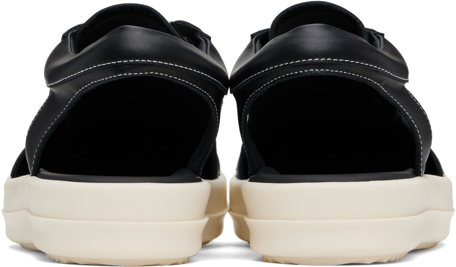 Tøj Rick Owens Rick Owens Hollywood Hollowed Vintage Sneaks Sort | RU01E5888 LCO, 1