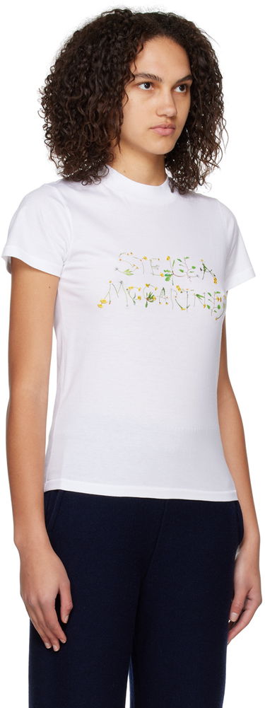 T-shirt Stella McCartney Stella McCartney Dandelion Graphic T-Shirt Hvid | 6J00723SPX10, 1