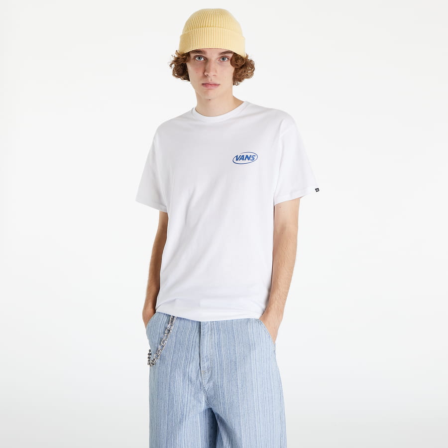 T-shirt Vans Hi Def Commerica White T-Shirt Hvid | VN0A7S6UWHT1, 1