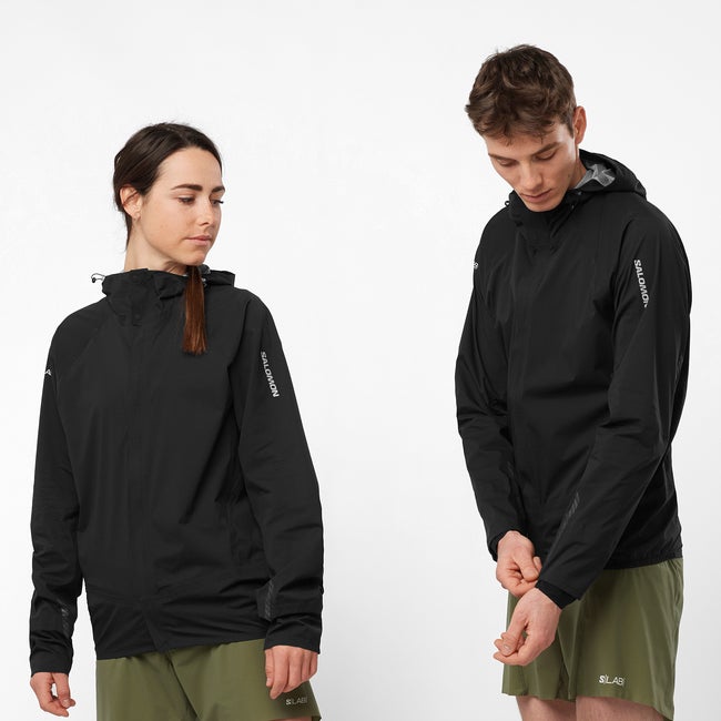 Vindjakke Salomon S/LAB Ultra Lightweight Running Jacket Sort | LC2158600, 0