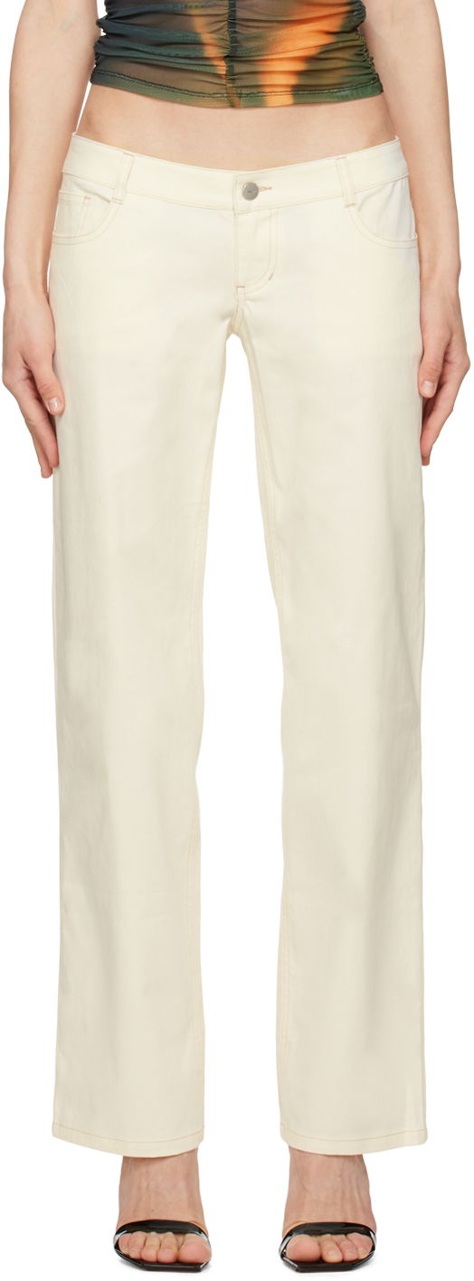 Bukser Miaou Miaou Atlas Trousers Beige | 1023SCCRE