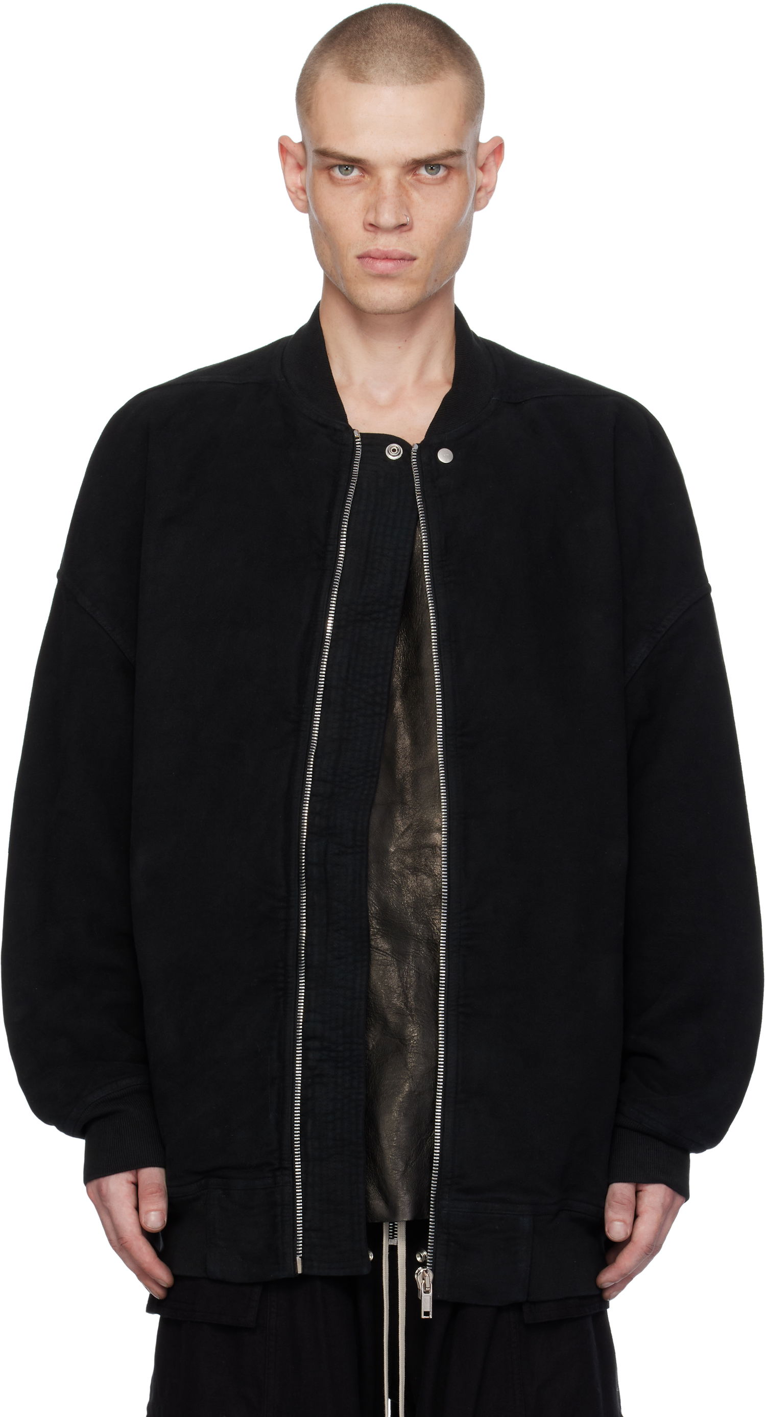 Bomberjakke Rick Owens Bomber Jacket Jumbo Flight Sort | DU02D2776 MO, 0