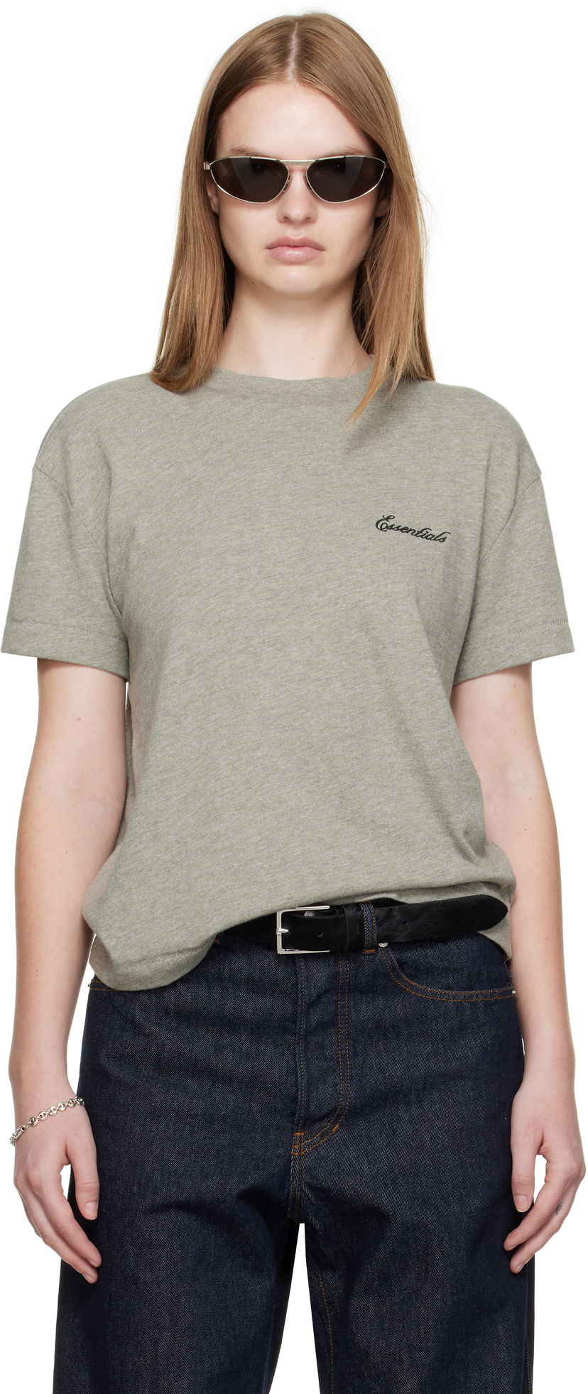 T-shirt Fear of God Fear of God ESSENTIALS Classic Fit T-Shirt Grå | 125SP255865FW