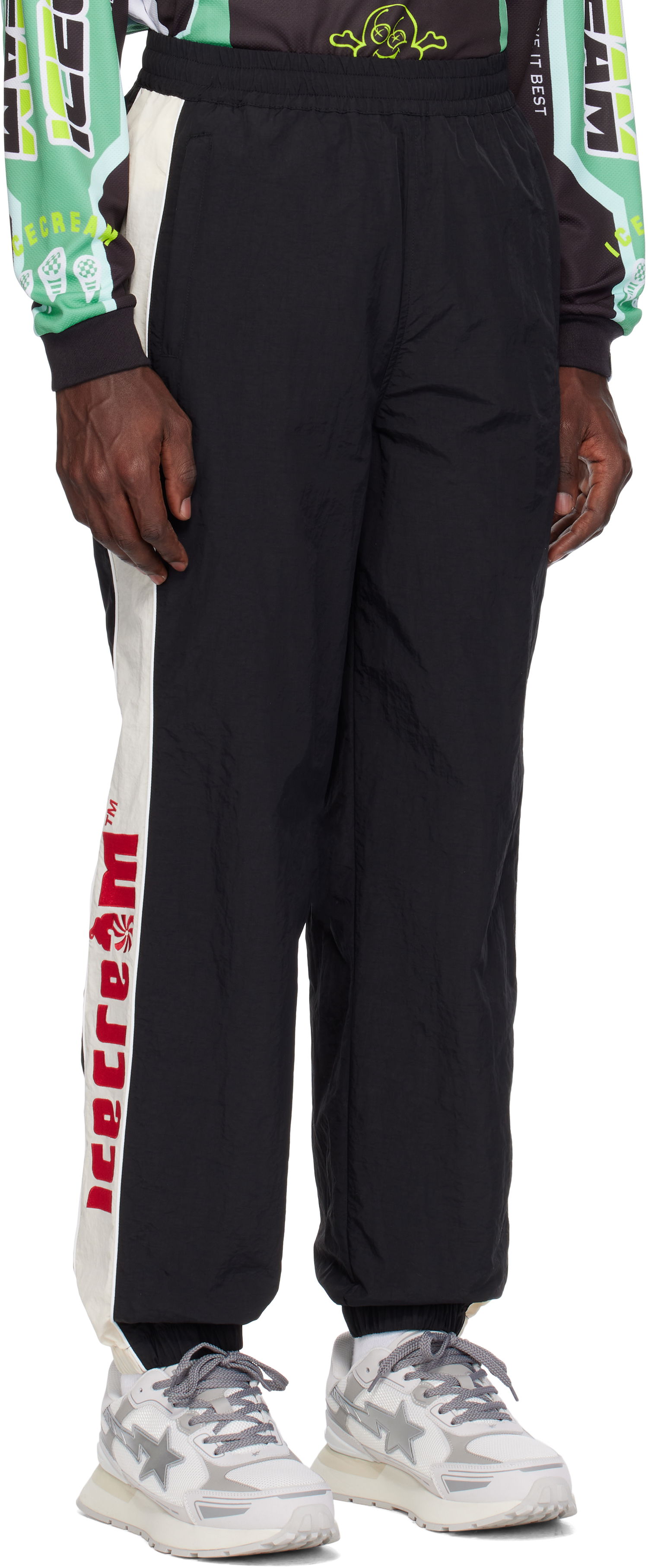 Joggingbukser BBC IceCream ICECREAM Nylon Track Pants Sort | IC24431, 1