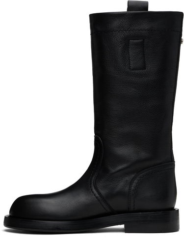 Tøj Ann Demeulemeester Ann Demeulemeester Bente Leather Boots Sort | 2510-W-C32-LT157-099, 2