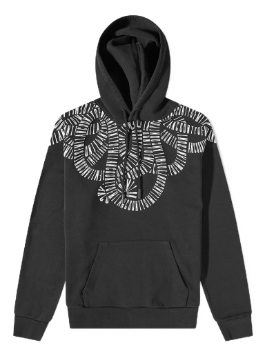 Sweatshirt Marcelo Burlon Snake Wings Regular Hoody Sort | CMBB007C99FLE0031001