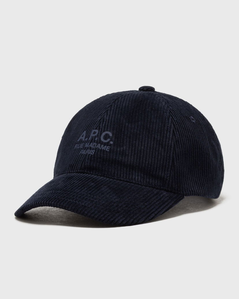 Kasket A.P.C. Charlie Rue Madame Corduroy Cap Mørkeblå | COHBB-M24163-IAK