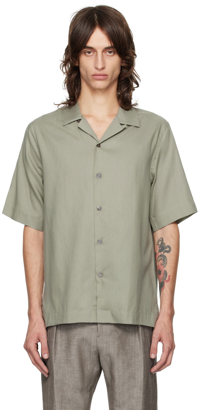 Skjorte Paul Smith Paul Smith Button-Down Shirt Grøn | M1R-905U-N02417-34