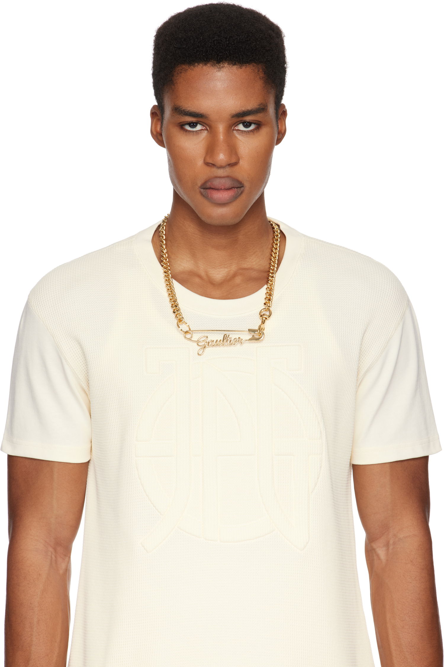 Halskæde Jean Paul Gaultier 'The Gaultier Safety Pin' Chain Necklace Metalisk | 23/15-U-CO002-X006-92, 1