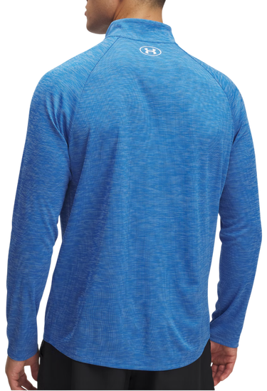 Sweatshirt Under Armour UA Tech Textured 1/2 Zip Top Blå | 1382797-402, 3