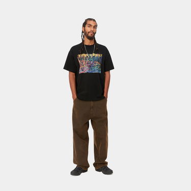 T-shirt Carhartt WIP Ollie Mac Icy Lake T-Shirt Sort | I032408_89_XX, 3
