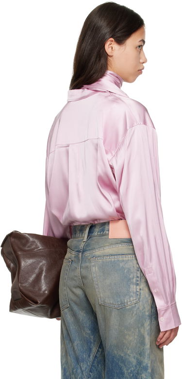 Skjorte Acne Studios Acne Studios Layered Satin Blouse Lyserød | AC0772-, 2