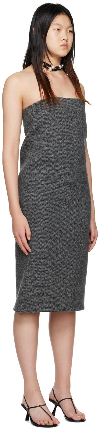 Kjole We11done We11done Women's Strapless Midi Dress Grå | WD-OP3-22-194-W-GY, 1
