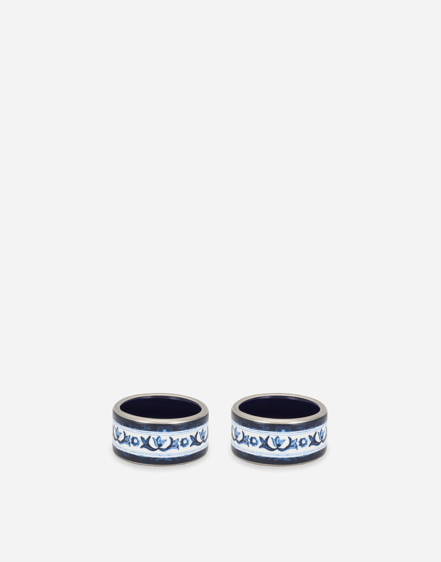 Ring Dolce & Gabbana Set Of 2 Porcelain Napkin Rings Blå | TCGS07TCAEMUB009, 0