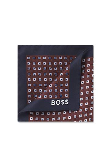 Tørklæde BOSS Silk pocket square with geometric digital print Flerfarvet | 50551499, 0