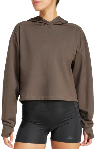 Sweatshirt adidas Originals Power Loose Fit Back-Ventilation Hoodie Brun | iw3190, 0
