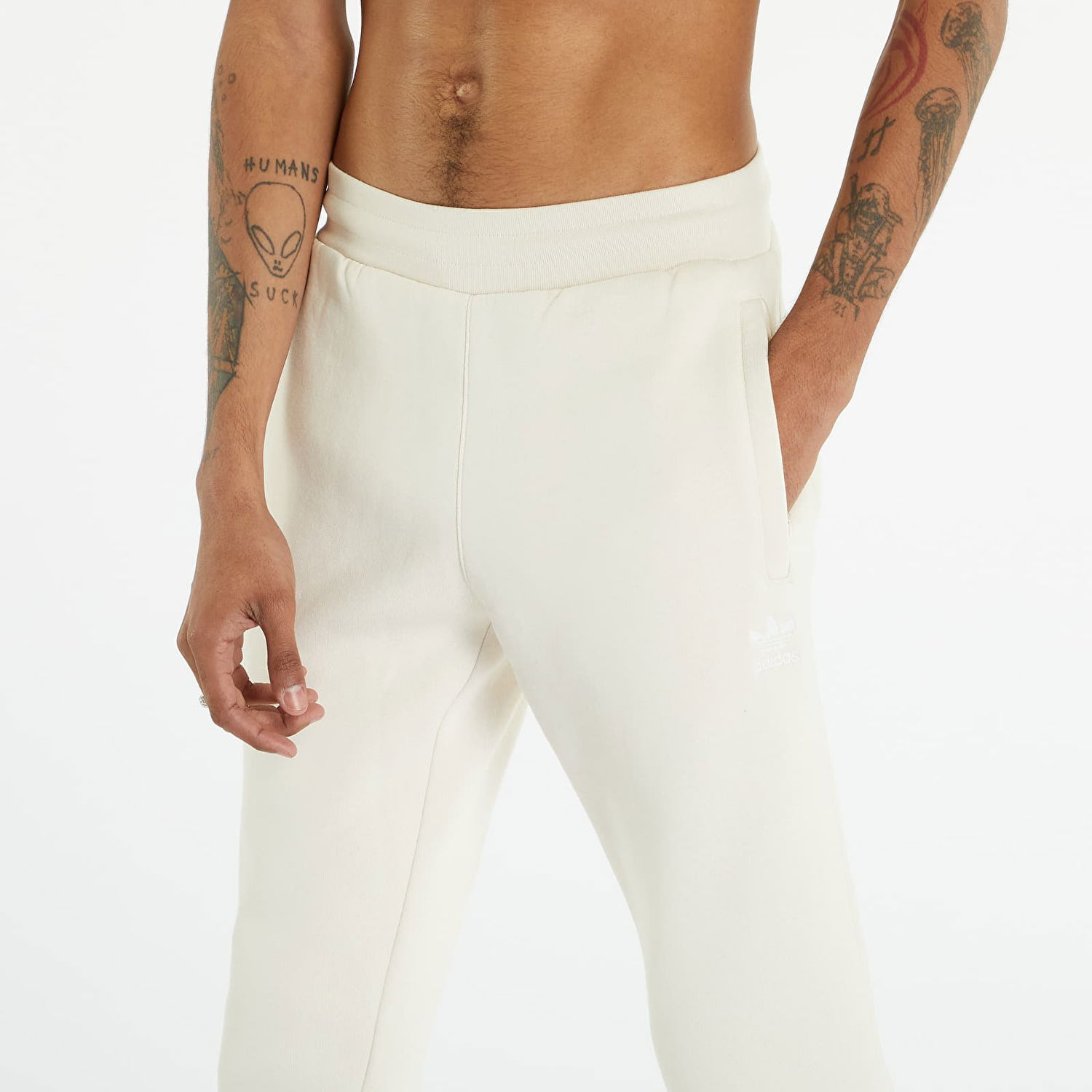 Joggingbukser adidas Originals Trefoil Essentials Pant Hvid | IA4836, 1