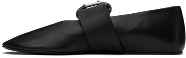 Sneakers og sko Jil Sander Jil Sander Buckle Ballerina Flats Sort | J15WZ0031_P8175, 2