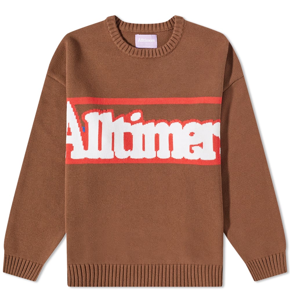 Sweater Alltimers Broadway Logo Crew Knit Brun | 22FA01AP0303-BRN, 0